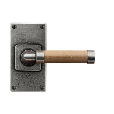 Finesse Design Milton Range Door Handle on a Small Back Plate in Pewter