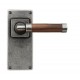 Finesse Design Milton Range Latch Door Handle on a Back Plate in Pewter