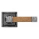 Finesse Design Eden Range Door Handle on a Square Rose in Pewter