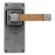 Finesse Design Eden Range Door Handle on a Back Plate in Pewter