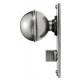 Finesse Design Beamish Range Door Knob on a Bathroom Back Plate in Pewter