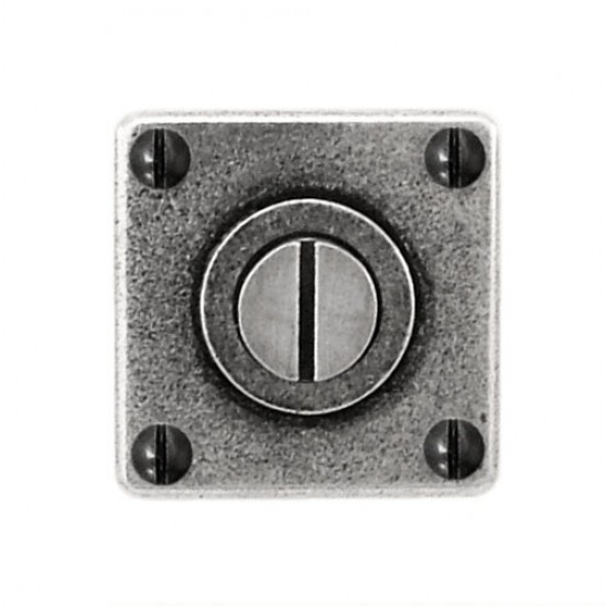 Finesse Design Square Thumb Turn & Release (Jesmond) in Pewter