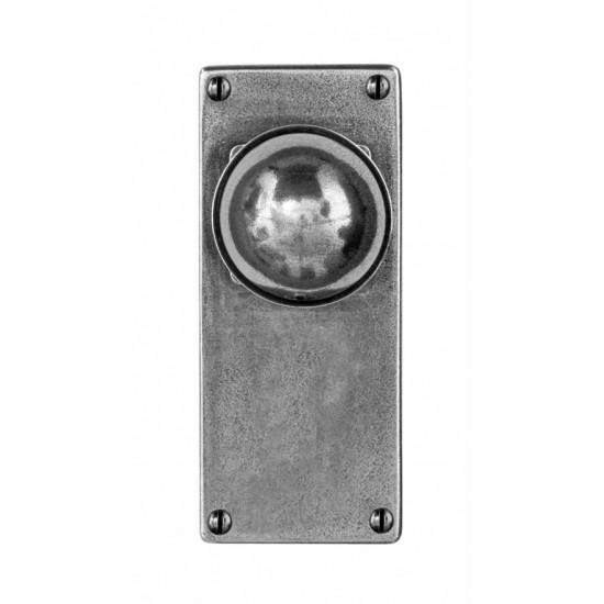 Finesse Design Pelton Range Door Knob on a Jesmond Back Plate in Pewter