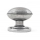 Finesse Design Lincoln Range Door Knob on a Round Rose in Pewter