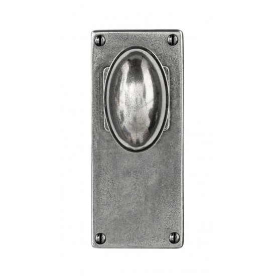 Finesse Design Lincoln Range Door Knob on a Jesmond Back Plate in Pewter