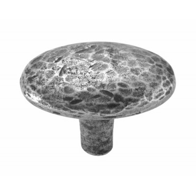 Finesse Design Oval (Hammered) Cabinet Knob in Pewter