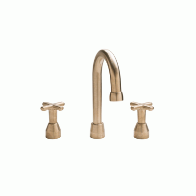 Lavatory Deck Mount Faucet with 265 mm Gooseneck spout 