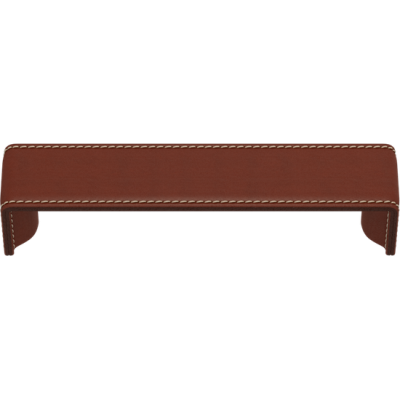 Turnstyle Designs Leather Bench Cabinet Pull Handle