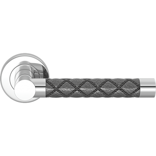 Turnstyle Design Recess Amalfine Chesterfield Door Lever Handle on a Rose