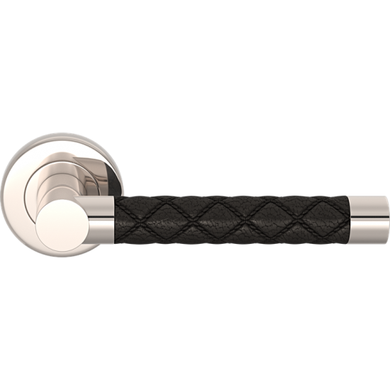 Turnstyle Design Recess Amalfine Chesterfield Door Lever Handle on a Rose