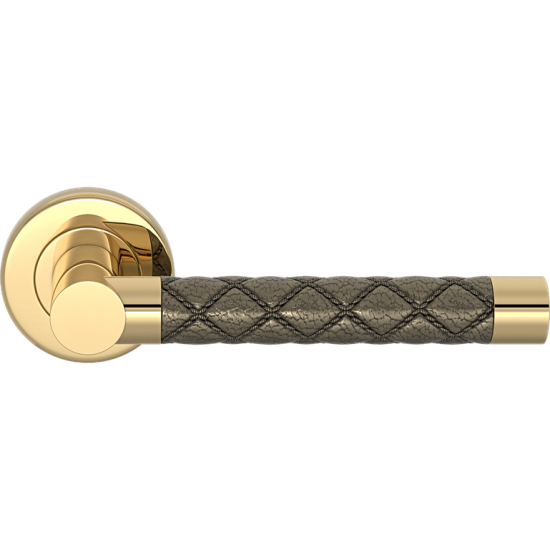 Turnstyle Design Recess Amalfine Chesterfield Door Lever Handle on a Rose