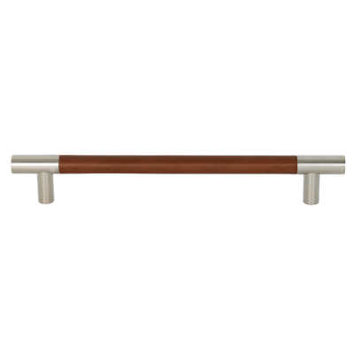 Turnstyle Designs Leather Barrel Cabinet Pull Handle