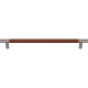 Turnstyle Designs Leather Stitched Out 16mm Barrel Cabinet Pull Handle