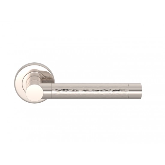 Solid Hammered Three Part Barrel Lever Handle