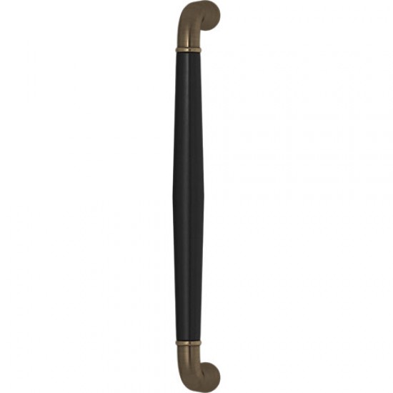 Turnstyle Designs Combination Leather Goose Neck Tube Long Door Pull (Stitch In) - 268mm CTC