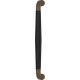 Turnstyle Designs Combination Leather Goose Neck Tube Long Door Pull (Stitch Out) - 268mm CTC