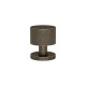 P6702 Stacked Shagreen Turnstyle door knob In Combination Amalfine on Round Rose