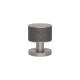 P6702 Stacked Shagreen Turnstyle door knob In Combination Amalfine on Round Rose