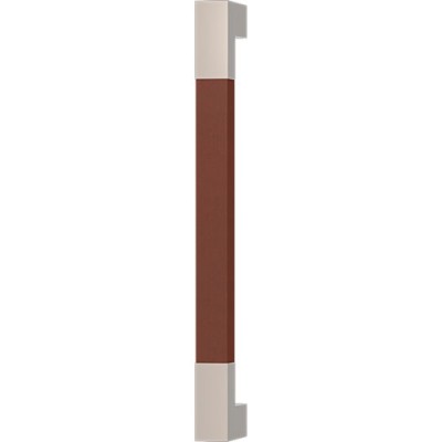 Turnstyle Designs Recess Leather Door Pulls Square Short (Stitch In) - 225mm