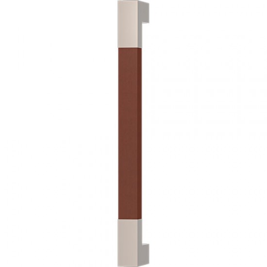 Turnstyle Designs Recess Leather Door Pulls Square Short (Stitch In) - 225mm