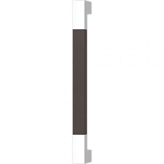 Turnstyle Designs Recess Leather Door Pulls Square Short (Stitch In) - 325mm