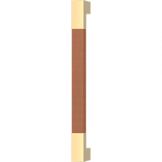 Turnstyle Designs Recess Leather Door Pulls Square Short (Stitch In) - 425mm