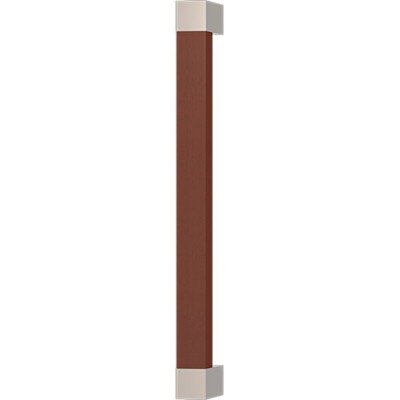 Turnstyle Designs Recess Leather Door Pulls Square Long (Stitch In) - 225mm