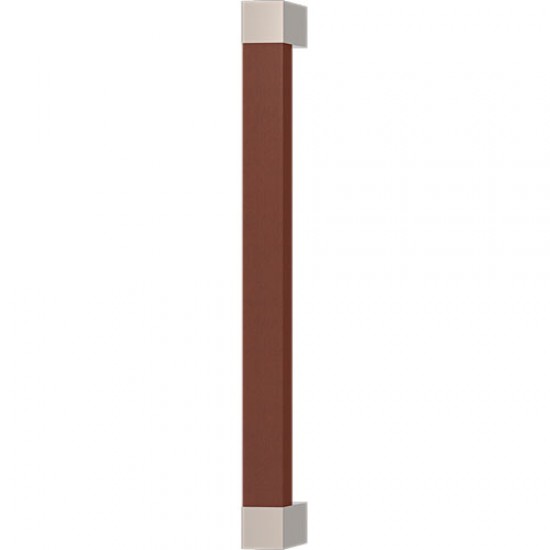 Turnstyle Designs Recess Leather Door Pulls Square Long (Stitch In) - 225mm