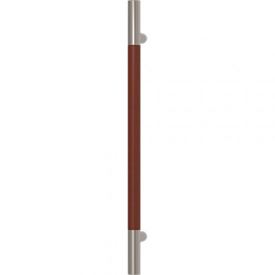 Turnstyle Designs Recess Leather Door Pulls Slim Barrel (Stitch In) - 300mm