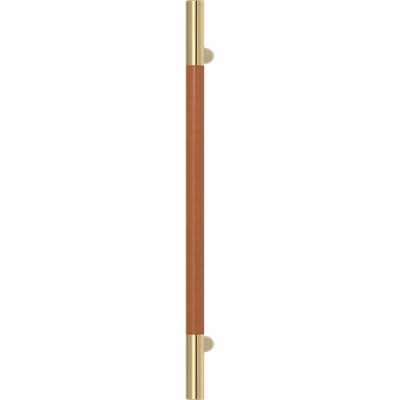 Turnstyle Designs Recess Leather Door Pulls Slim Barrel (Stitch In) - 500mm