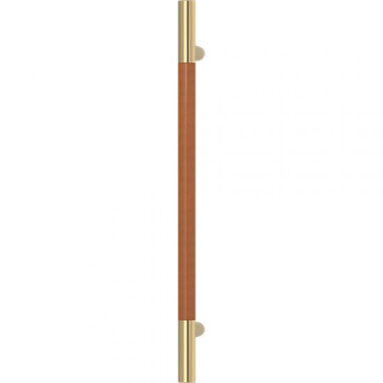 Turnstyle Designs Recess Leather Door Pulls Slim Barrel (Stitch In) - 500mm