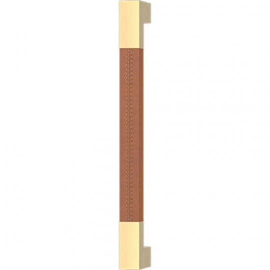 Turnstyle Designs Recess Leather Door Pulls Square Short (Stitch Out) - 425mm