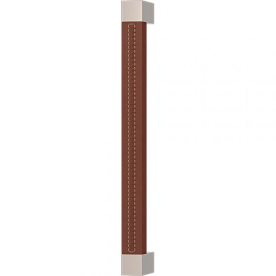 Turnstyle Designs Recess Leather Door Pulls Square Long (Stitch Out) - 225mm