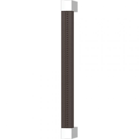 Turnstyle Designs Recess Leather Door Pulls Square Long (Stitch Out) - 325mm