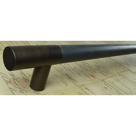 Turnstyle Designs Recess Leather Door Pulls Barrel (Stitch Out) - 400mm